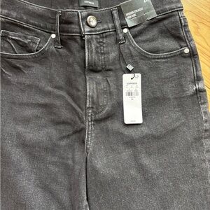 NWT Express modern Straight High Rise Washed Black